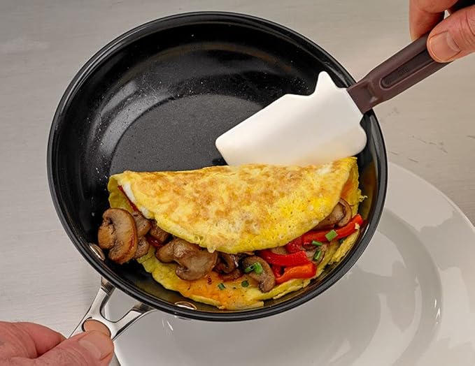Mercer Culinary 10" Heat Resistant Silicone Spatula and 10" Spoon Spatula - 2 Pack