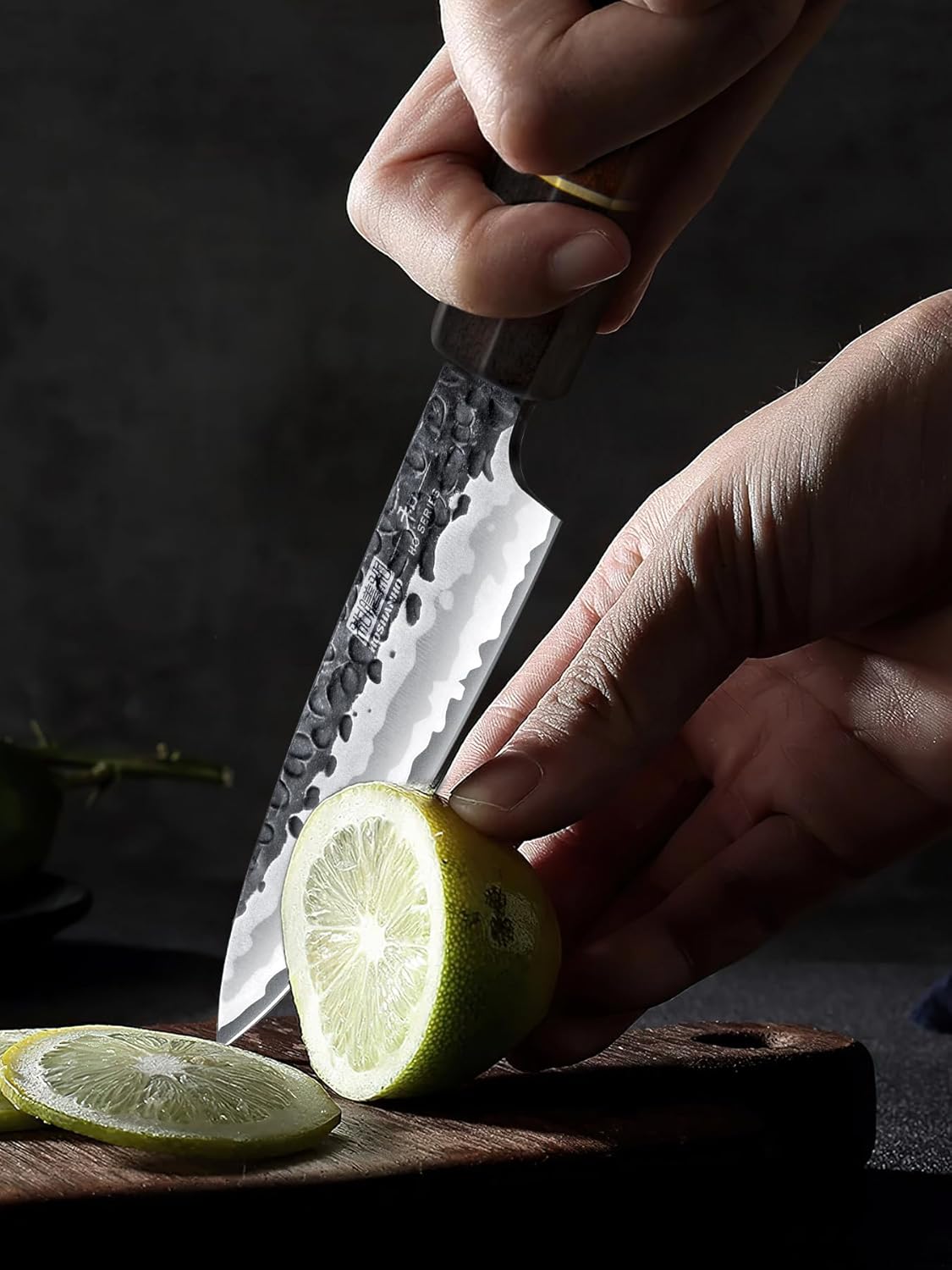 HOSHANHO Paring Knife 3.75 Inch Peeling knife, Razor Sharp Japanese High Carbon Steel Small Kitchen Knife, Hand Forged Fruit Knives for Peeling & Coring with Ergonomic Handle