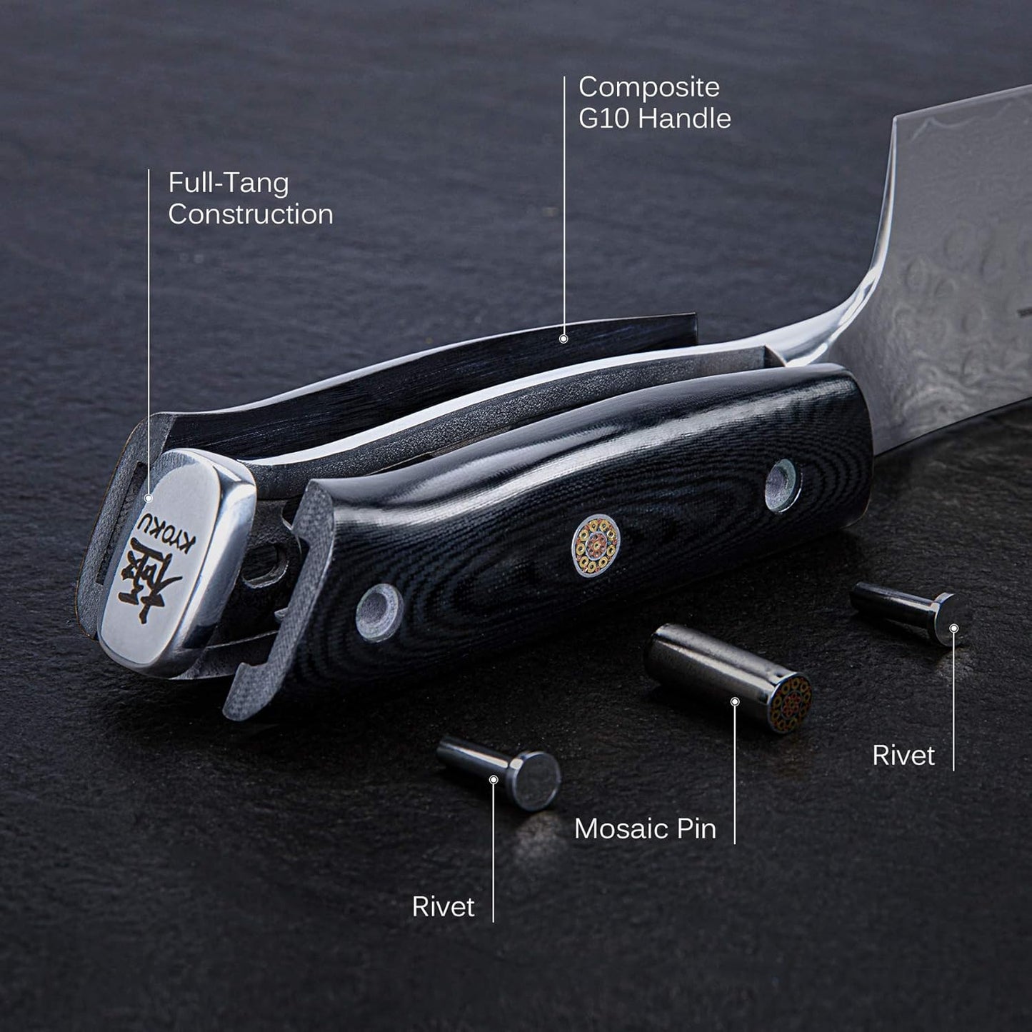 KYOKU Paring Knife - 3.5" - Shogun Series - Japanese VG10 Steel Core Damascus Blade - with Sheath & Case