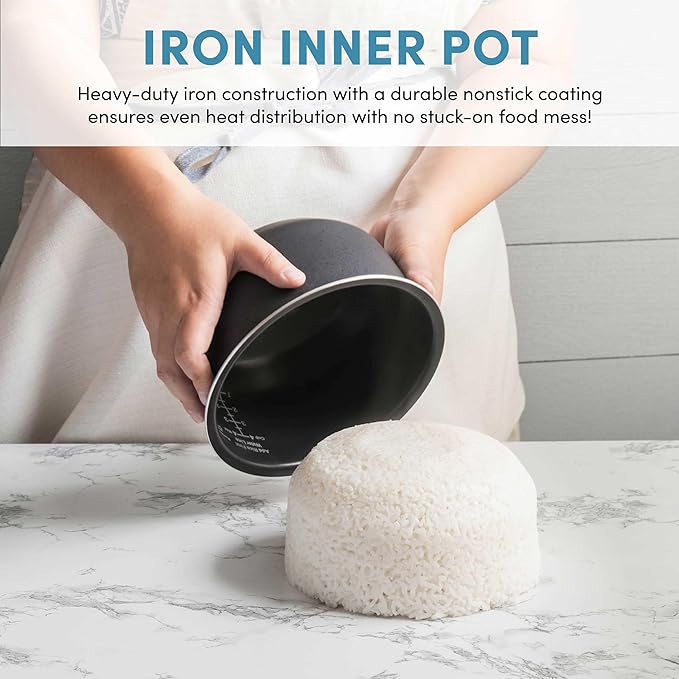 AROMA® Professional 6-Cups (UnCooked) / 3Qt. 360° Induction Rice Cooker & Multicooker (ARC-7606GR)