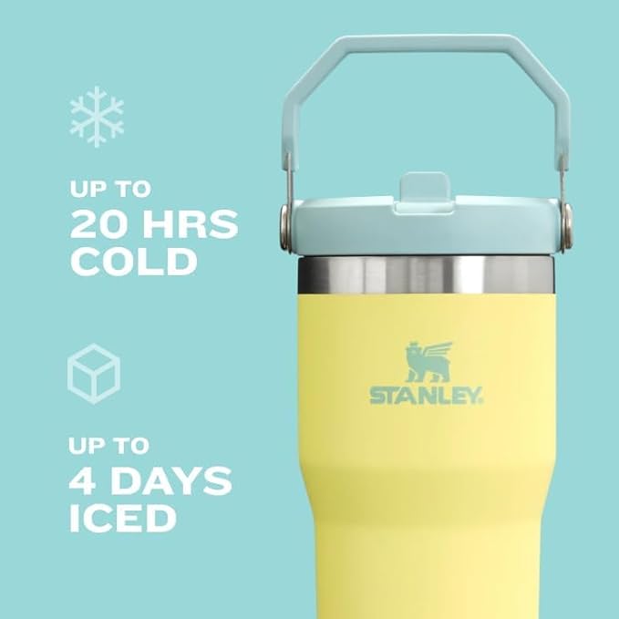 STANLEY IceFlow 2.0 Flip Straw Tumbler with Handle 30 oz | Twist On Lid and Flip Up Straw | Leakproof Water Bottle | Insulated Stainless Steel | BPA-Free | Agave