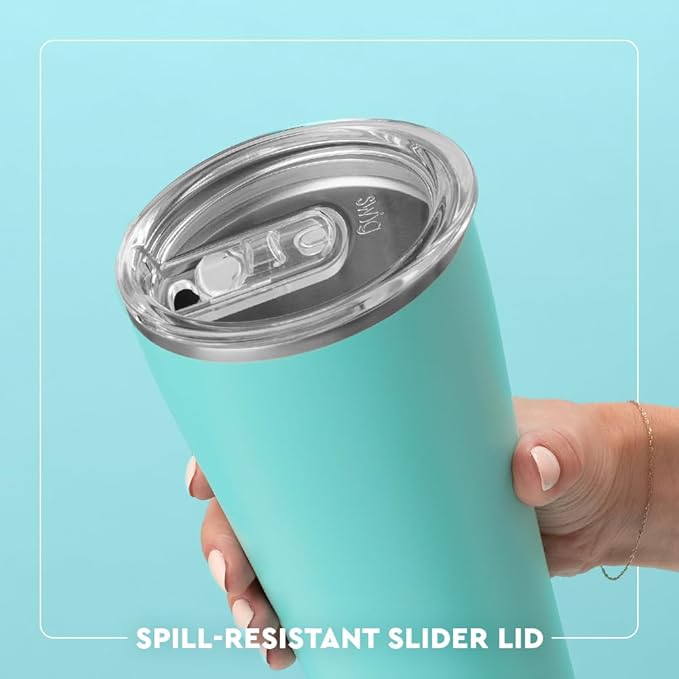 Swig Life 32oz Insulated Tumbler, Travel Coffee Tumbler with Lid, Cup Holder Friendly, Stainless Steel Travel Coffee Mug, Glitter Tumbler, Glitter Gifts (Confetti)