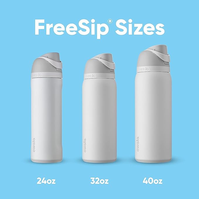 Owala FreeSip Insulated Stainless Steel Water Bottle with Straw for Sports and Travel, BPA-Free Sports Water Bottle, 40 oz, Candy Store