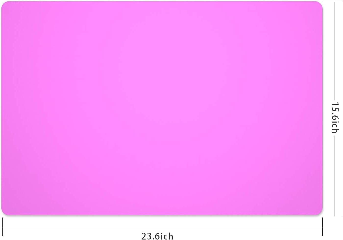Silicone Placemats, Food-Grade Non-Slip Waterproof, Dining, Stain Resistant, Countertop Protector, Kitchen Counter Mat, Heat Resistant, Baking mat Dishwasher Safe (23.6"×15.7"-2pack, Rose)