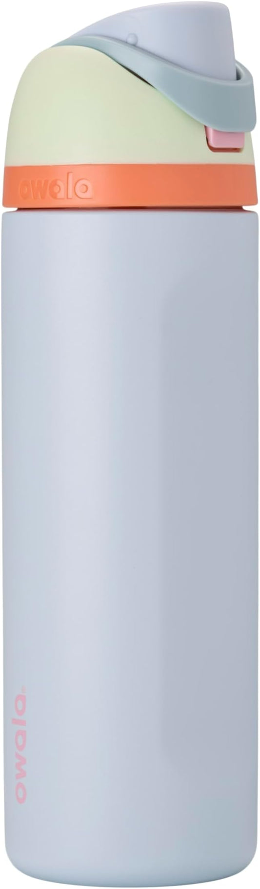 Owala FreeSip Insulated Stainless Steel Water Bottle with Straw for Sports, Travel, and School BPA-Free Sports Water Bottle, 24 oz, Beach House