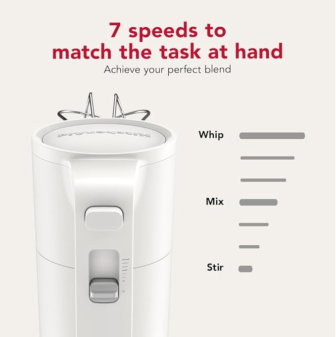 KitchenAid Go Cordless Hand Mixer - battery sold separately, KHMR700, Porcelain White