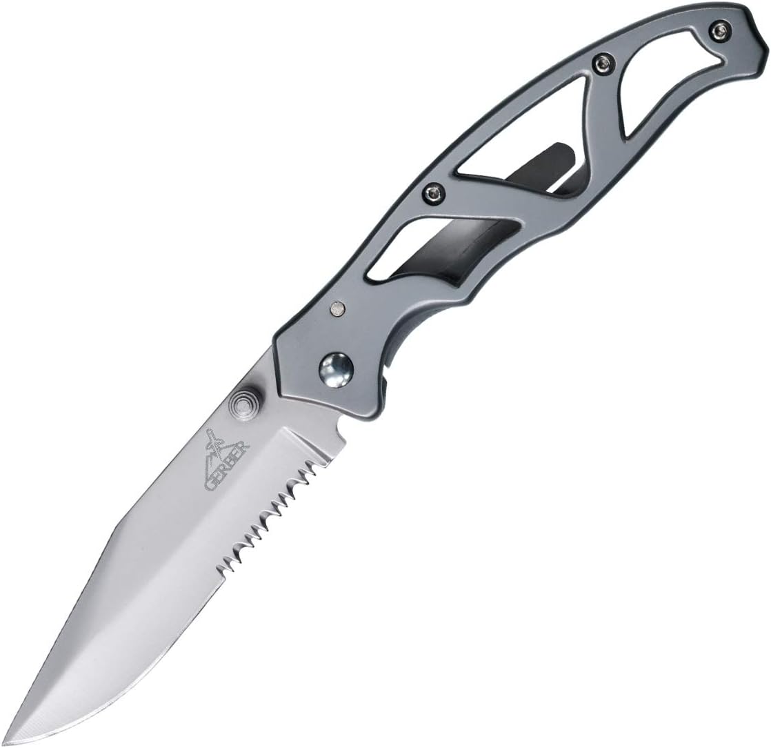 Gerber Gear Paraframe EDC Folding Pocket Knife with Safety Lock for Everyday Carry, Gifts for Men
