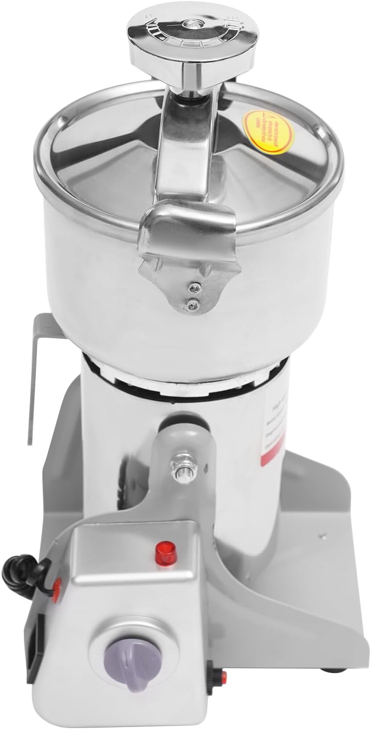 Electric Grain Mill Grinder High Speed 30000r/min Powder Machine Grain Spice Herb Grinder Dry Grinder Machine Stainless Steel Powder Grinder for Dry Spice Herbs Grains Coffee Rice Pepper (1000g 3600W)