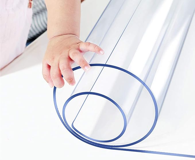 16x67 Inch 1.5mm Thick Clear Table Protector for Bench Entryway Coffee Dining Room End Side Bedside TV Cabinet PVC Plastic Tablecloth Cover Vinyl Easy Clean Waterproof Wipeable Furniture Topper Mat