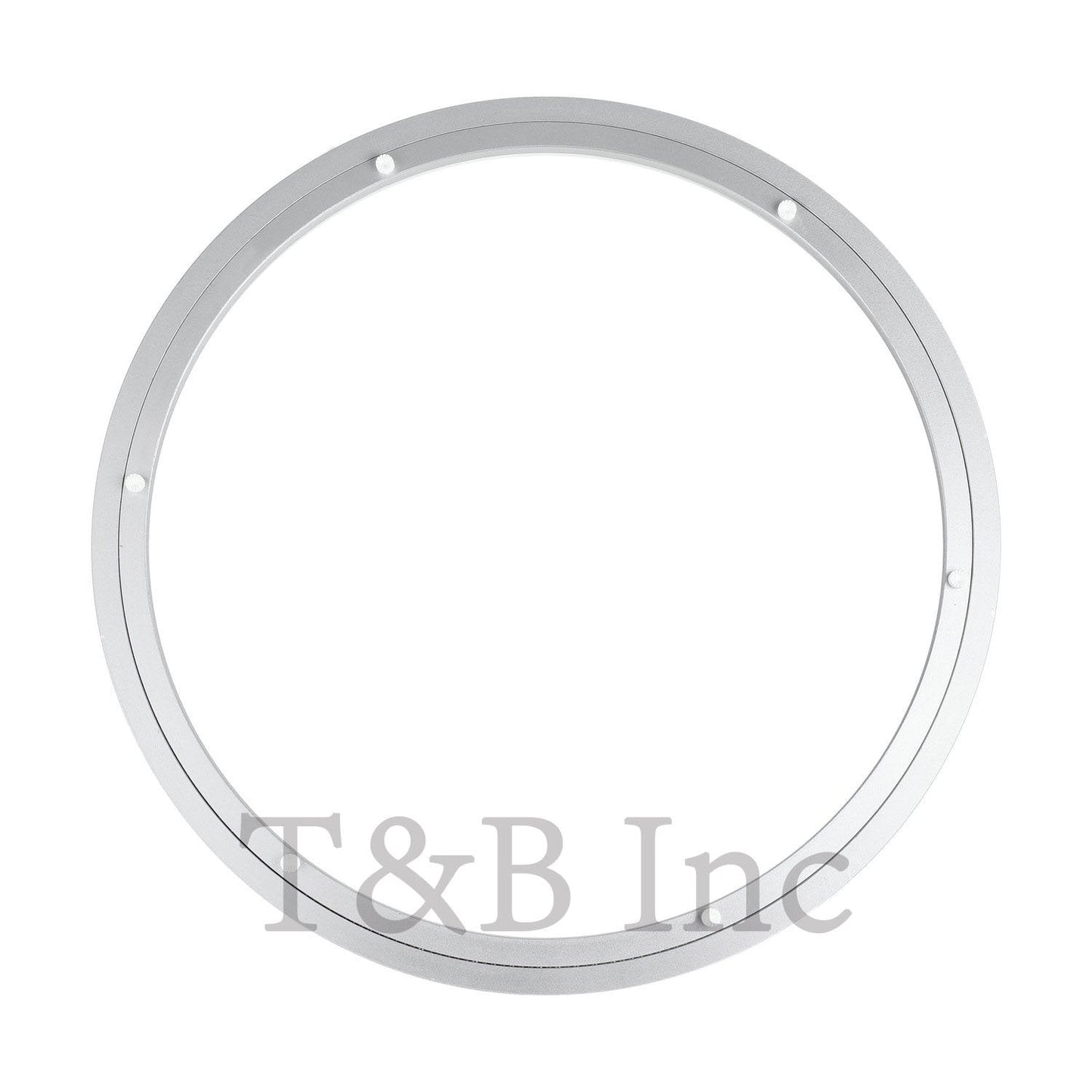 TamBee 18 Inch Lazy Susan Hardware Kit - Heavy Duty Aluminum Turntable Bearing with Metal Rotating Ring Mechanism Lazy Susan Parts for Puzzle Boards, DIY Projects (Base Only)