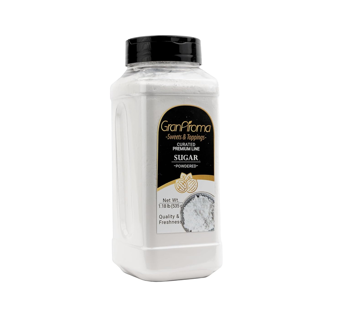 GranAroma Powdered Sugar, Fine Powder, Baking & Frosting, Confectioner's Sugar (1.18 Pound)