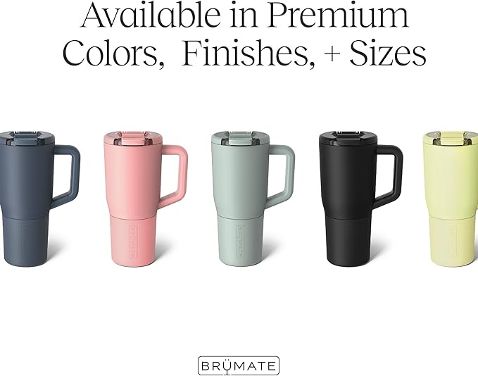 BrüMate Müv - 25oz 100% Leak Proof Insulated Coffee Mug with Handle & Lid - Stainless Steel Coffee Travel Mug - Double Walled Coffee Cup (Lilac Dusk)