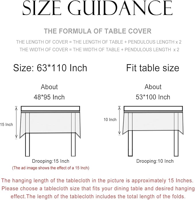 patdrea Designer Linen Rectangular Table Cloth,Vintage Leopard Animal Soft Extra Long Tablecloth,Fall Dacorative Cover for Kitchen Dining,Christmas,Parties,Holiday,Thanksgiving,63"x110"-from