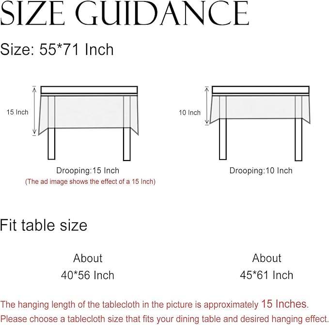 ISAENNE Designer Green Linen Small Rectangular Tablecloth,Floral French Country Indoor Table Cloth,Stain Resistant Home Decor Tablecloths for Dining Kitchen Thanksgiving Party,55"*71"-Brune