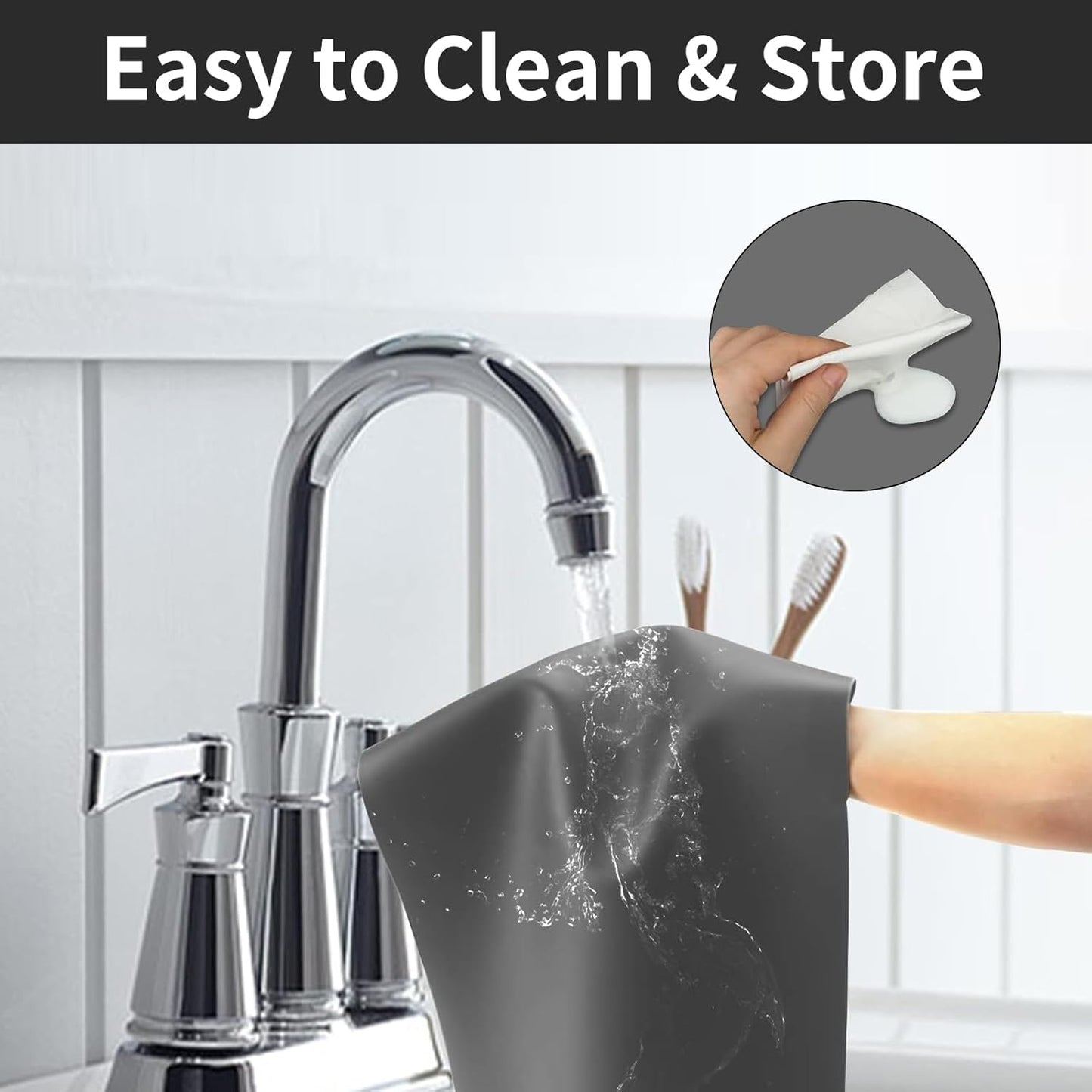 2MM Extra Thick Silicone Mats for Kitchen Counter, 35.4"x23.6" Kitchen Island Largest Heat-Resistant Baking Mat, Thicker Non-slip Desk Protect Mat, Multipurpose Countertop Protector, Dark Gray