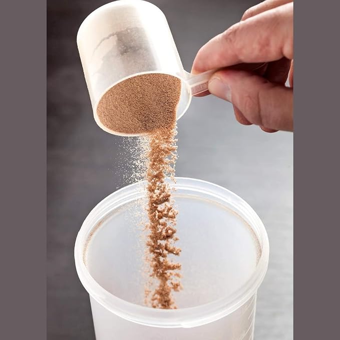 Plastic Measuring Scoop, (48 cc | 48 mL) Long Handle Spoons for Powders, Granules, Coffee, Pet Food, Baking Supplies, Protein and Other Dry Goods, BPA Free (Set of 1)