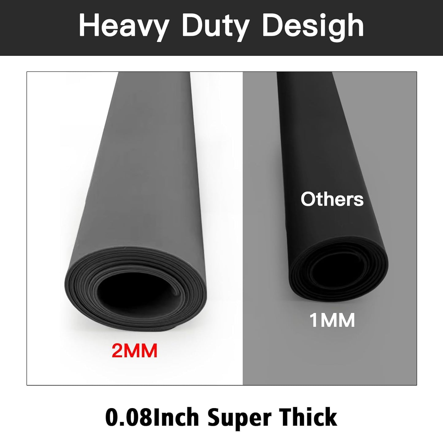 2MM Extra Thick Silicone Mats for Kitchen Counter, 23.6" x 15.7" Kitchen Island Heat-Resistant Coffee Mat, Non-slip Desk Protect Mat, Multipurpose Countertop Protector (Dark Grey)