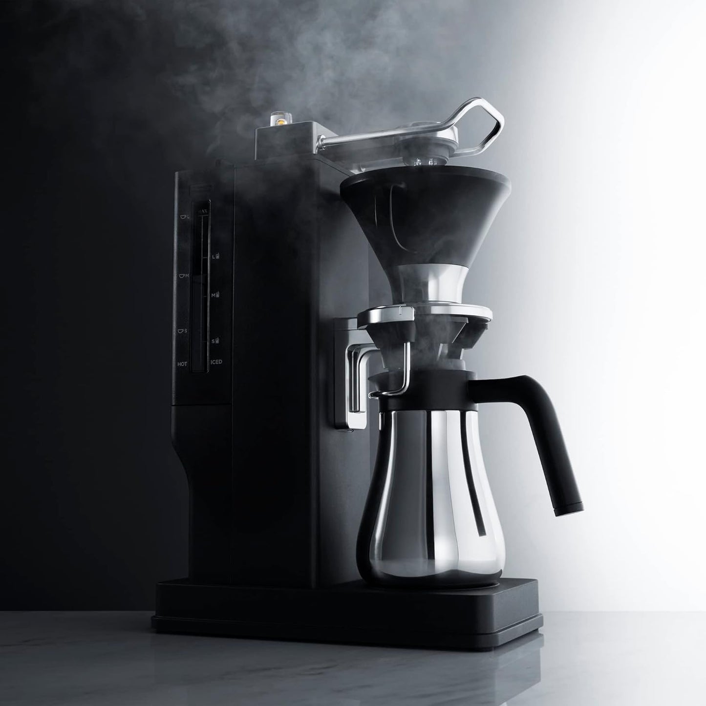 BALMUDA The Brew | Automatic Pour Over Coffee Maker | Clear Brewing Method | Precise Temperature Regulation | Three Brewing Modes: Regular, Strong, Iced | Compact Design | US Version
