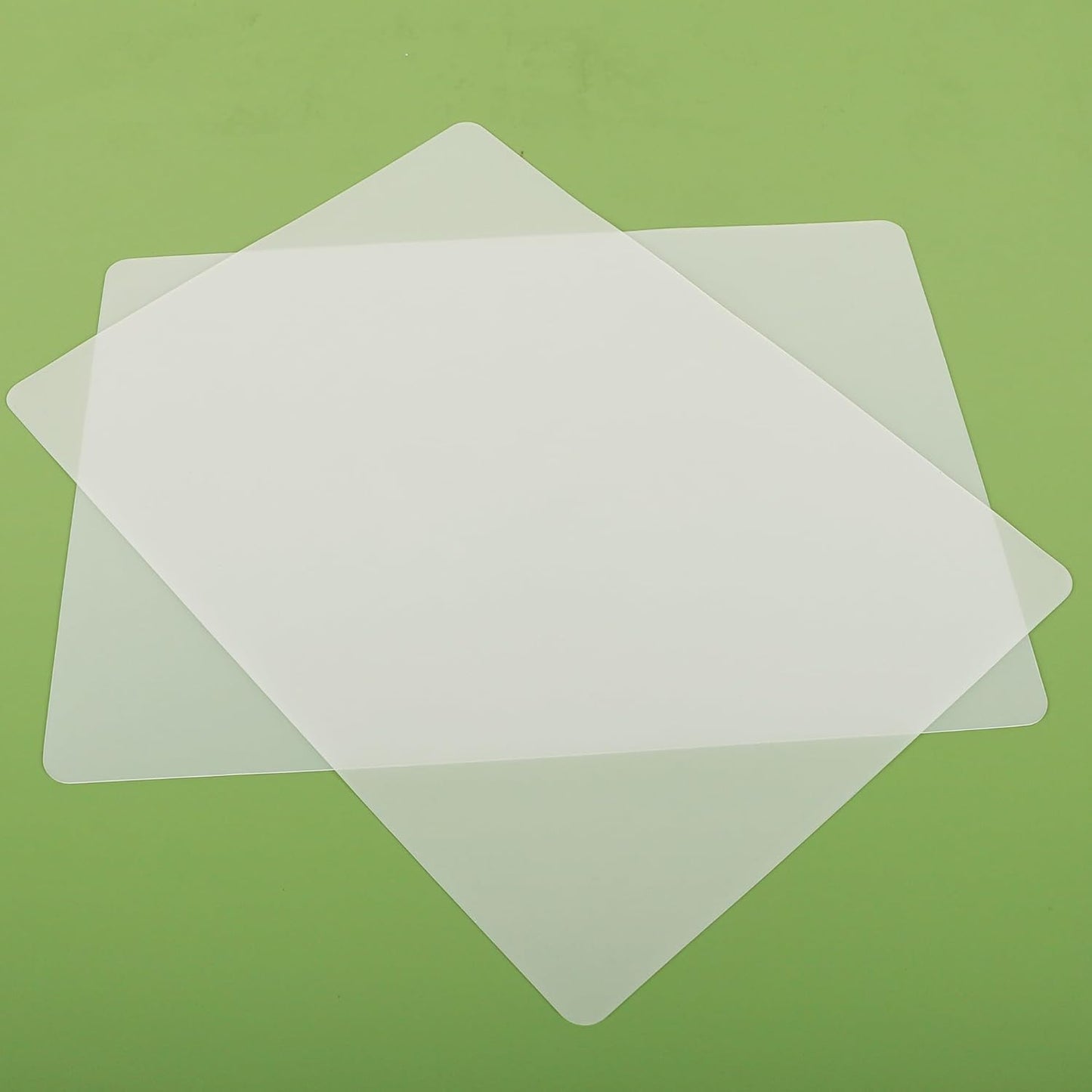 Large Silicone Mats for Kitchen Counter: 14” x 20”(1mm) Clear Non-slip Waterproof Countertop Protector Liner - Non-Stick Baking Mat - Heat Resistant Placemat for Pastry Translucent (2/Pack)