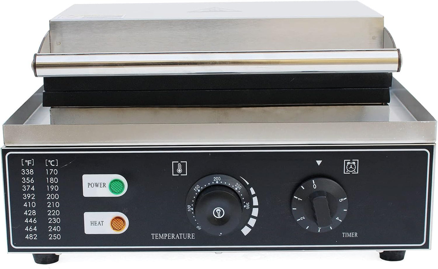Sandwich Maker, 110V 1500W Sandwich Toaster for Bakeries Home 2Pc Commercial Sandwich Machine with Nonstick Plates LED Indicator Lights