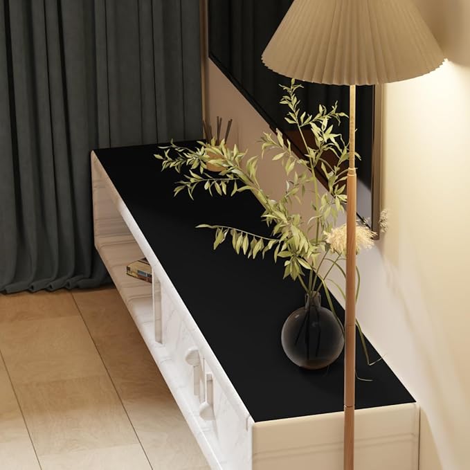 Vanity Top Protector - Can Be Used On Both Sides Waterproof and Easy to Clean Good Flatness Used for Dresser Table(Black+Black 10x36)