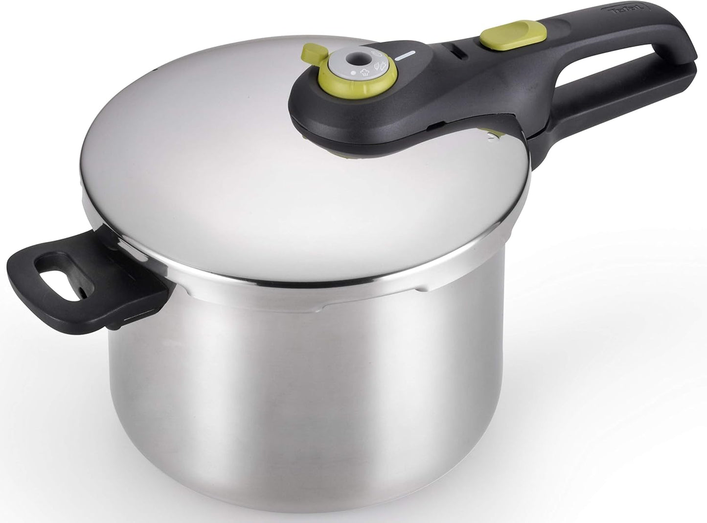 T-fal Ultimate Stainless Steel Pressure Cooker 6.3 Quart, Induction Compatible, Secure Locking Lid, Safe & Easy to Use, Cookware, Pots and Pans, Kitchen, Dishwasher Safe, Silver