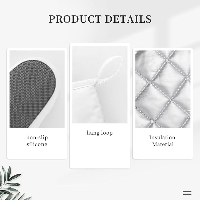 Sunflower Wooden Retro Oven Mitts and Pot Holders Sets of 4, Heat Resistant Silicone Oven Mittens and Potholders Gloves Hot Pads for Kitchen Cooking Baking Grilling BBQ Chef