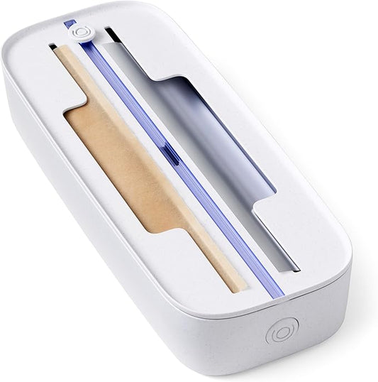 YouCopia StoraRoll Wrap Dispenser 2-in-1, Drawer Organizer for Foil, Plastic Wrap, Parchment and Wax Paper with Safety Cutters and Labels for Kitchen Organization