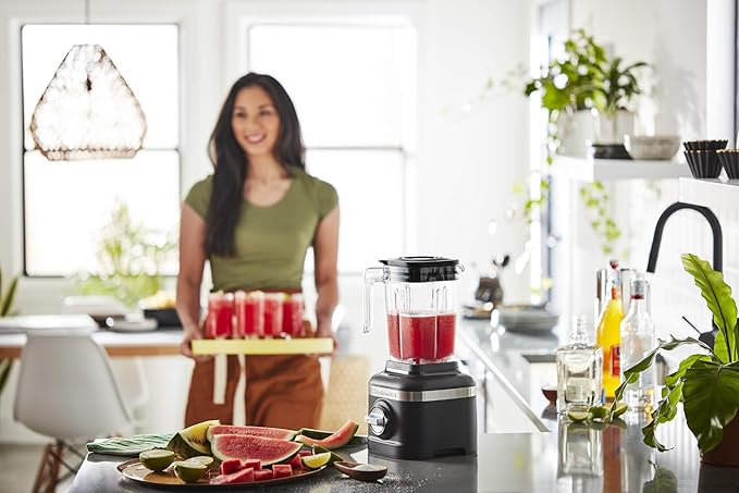 KitchenAid K150 3 Speed Ice Crushing Blender with 2 Personal Blender Jars - KSB1332BM