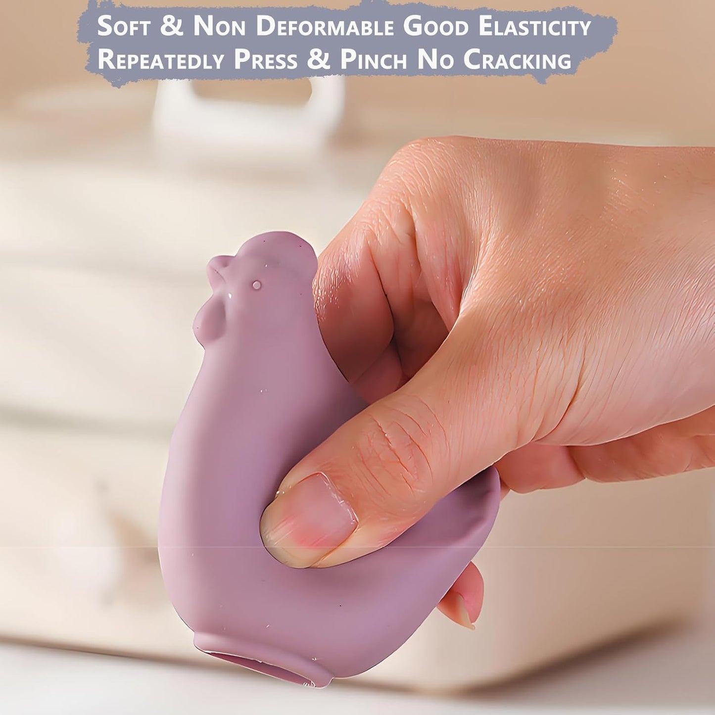 Silicone Egg Yolk Separator - New Egg Separator Tool & Baking Tool for Home Chefs & Cooking,No Mess & Dishwasher Safe (Blue)