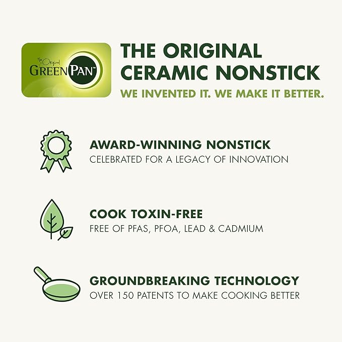 GreenPan Valencia Pro Hard Anodized Healthy Ceramic Nonstick 10" and 12" Frying Pan Skillet Set, PFAS-Free, Induction, Dishwasher Safe, Oven Safe, Gray