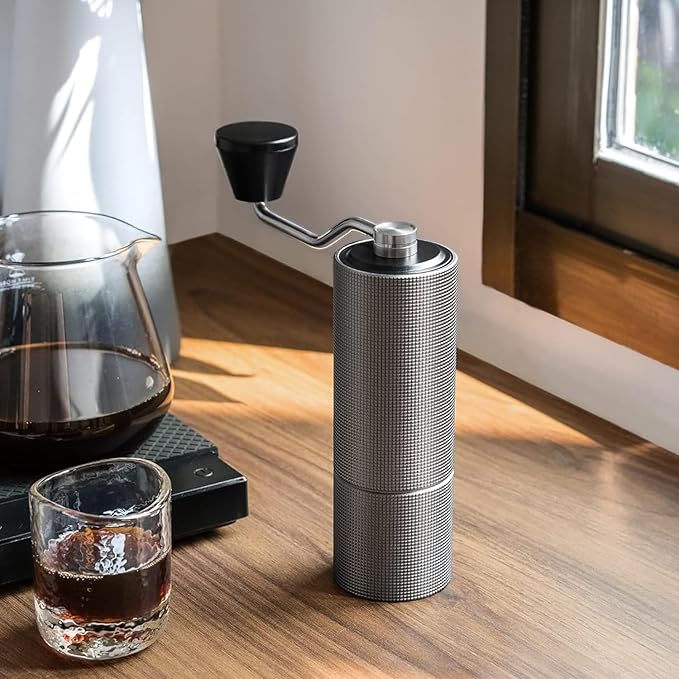 TIMEMORE Chestnut C2 Manual Coffee Grinder Capacity 25g with CNC Stainless Steel Tapered Burr - Internal Adjustable Setting, Double Bearing Positioning, French Press Coffee for Hand Grinder Gift
