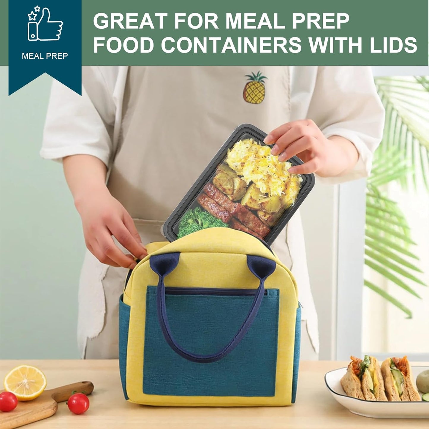 50 Pack (100-Piece) Meal Prep Containers 24 oz, Leakproof Plastic Food Storage Containers with Lids, Disposable To Go Food Containers, BPA-Free, Stackable, Microwave, Dishwasher & Freezer Safe