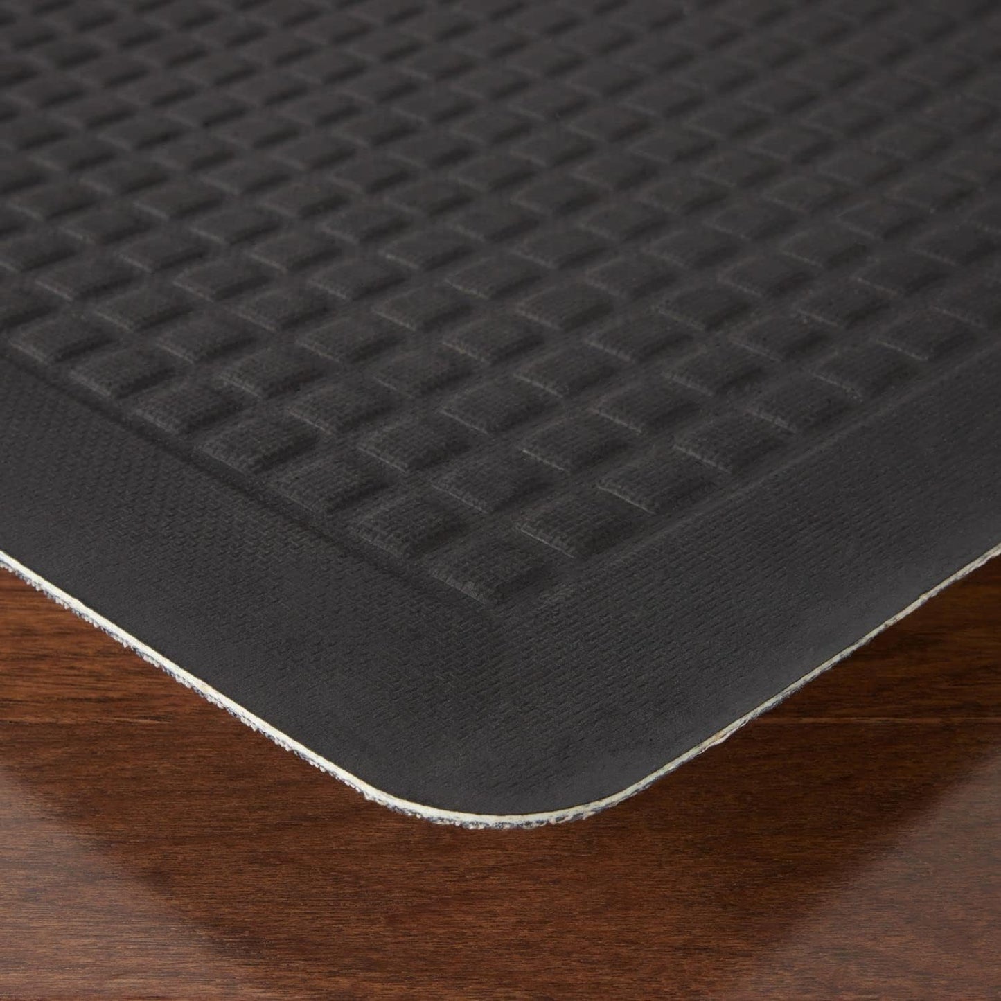 Martha Stewart Mira Modern Heathered Anti-Fatigue Air-Infused Kitchen Mat, Grey, 19.6"x32"