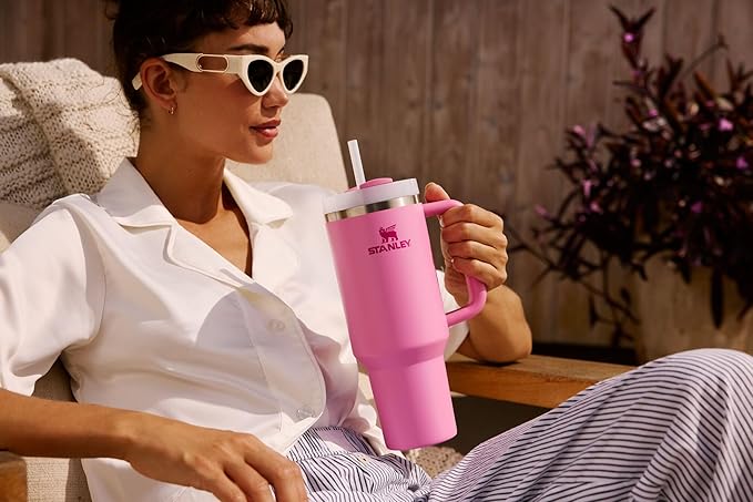 STANLEY Quencher H2.0 Tumbler with Handle and Straw 30 oz | Flowstate 3-Position Lid | Cup Holder Compatible for Travel | Insulated Stainless Steel Cup | BPA-Free | Spring Green