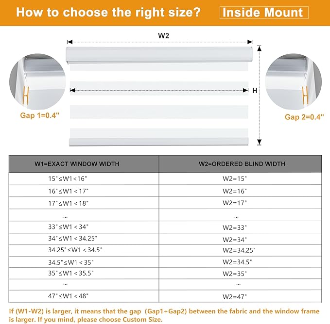 Persilux Cordless Zebra Blinds for Windows, Light Filtering Roller Shades for Windows (56" W x 72" H, White) Light Control for Day and Night, Light Filtering Sheer Shades for Home, Office, Bedroom