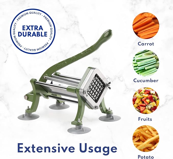 New Star Foodservice 38408 Commercial Grade French Fry Cutter, Complete Combo Sets