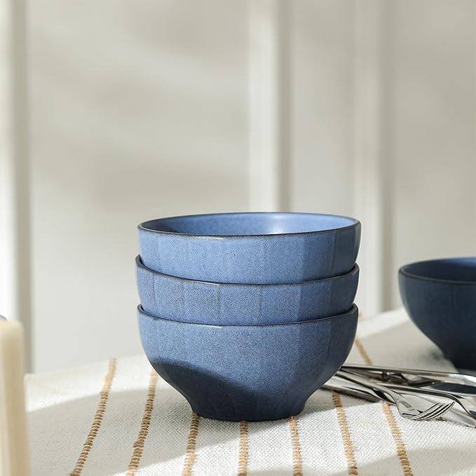 Stone Lain Rio 24-Piece Dinnerware Set Stoneware, Blue