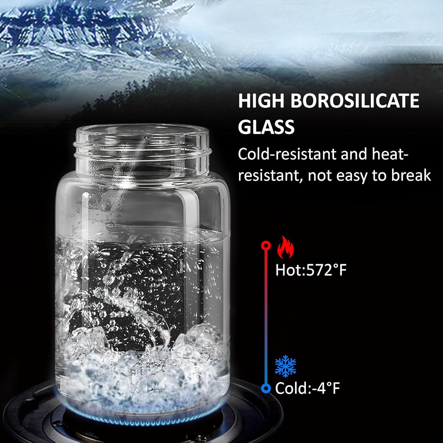 12 oz/350 ml Clear Glass Storage Canister with Airtight Wooden Lid, 4 Pack Small Overnight Oats Containers, Cute Decorative Salad Jar for Snacks Yogurt Spice Sugar Cereal Fruit Coffee Tea