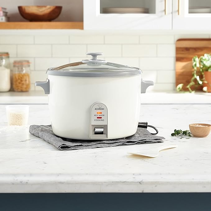 Zojirushi NHS-18 10-Cup (Uncooked) Rice Cooker,White