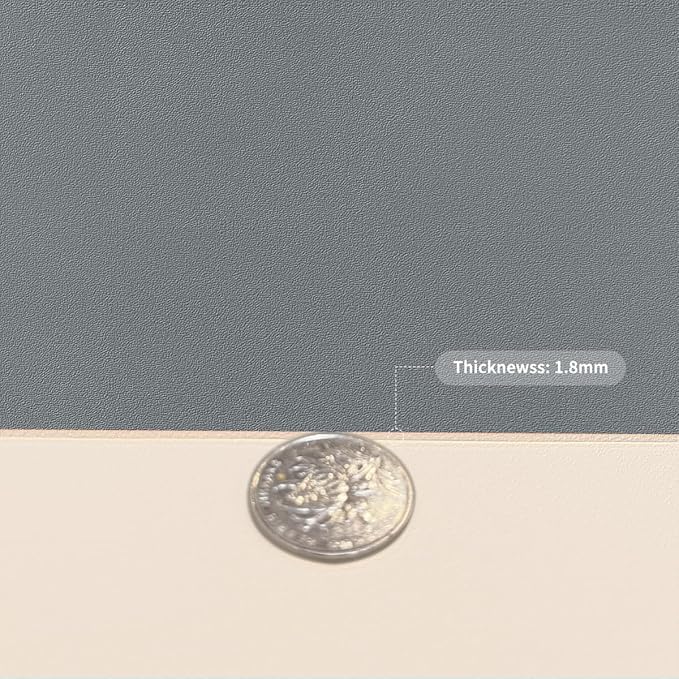 Vanity Protector Mat - Can Be Used On Both Sides Waterproof and Easy to Clean Good Flatness Used for Dresser Table(Off White+Light Gray 10x48)