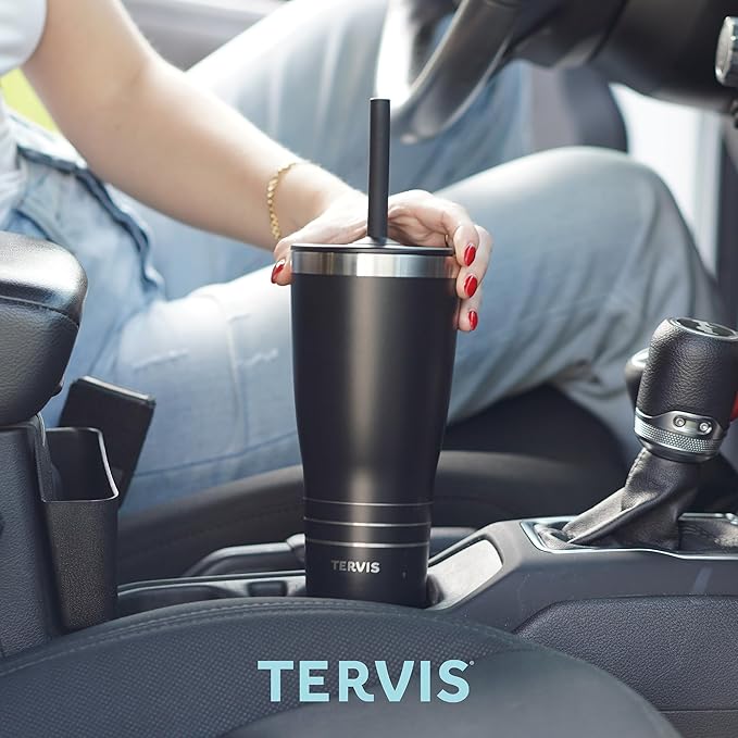 Tervis Traveler Game of Thrones - House of the Dragon - Scale Up Triple Walled Insulated Tumbler Travel Cup Keeps Drinks Cold & Hot, 30oz with Straw Lid, Stainless Steel
