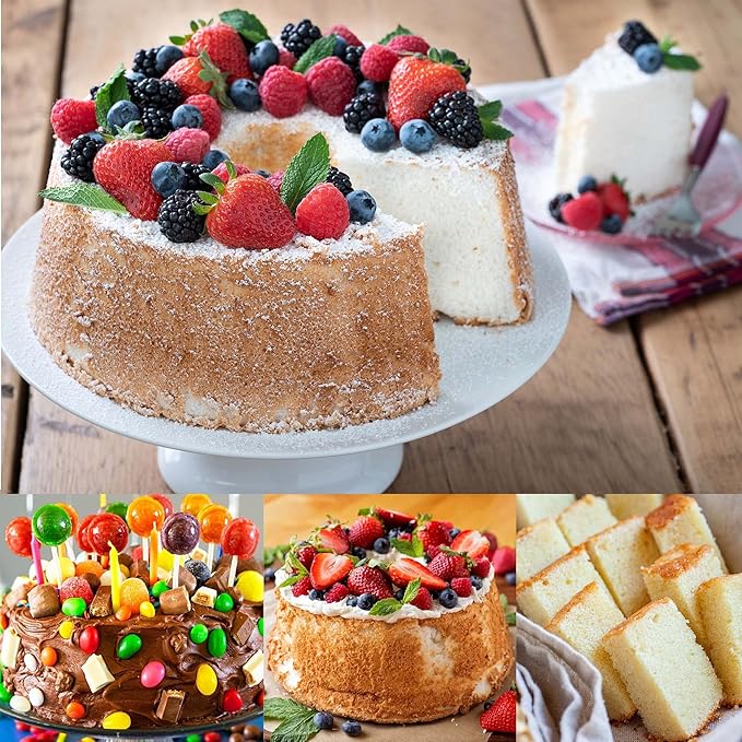 EXGOX 2 Pack 8-Inch Non-Stick Deep Aluminum Round Cake Pan with Removable Bottom for Wedding/Birthday/Christmas Cake Baking Round Cake Tin Set with Loose Base (4 inch)